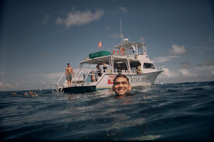 In the waters of Key Largo