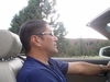 Me topless scuba driving in Sedona