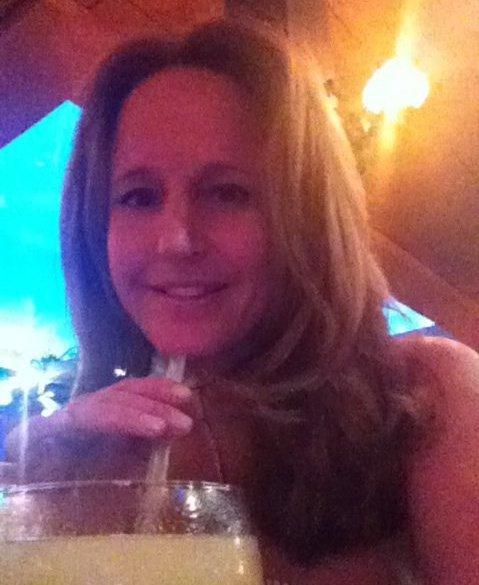 Drinking a margarita!