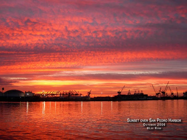 San Pedro Harbor Sunset