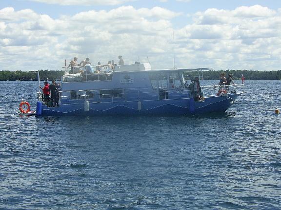 Emily C. one of four dive boats