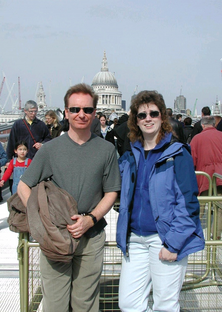 Jim and I in London 