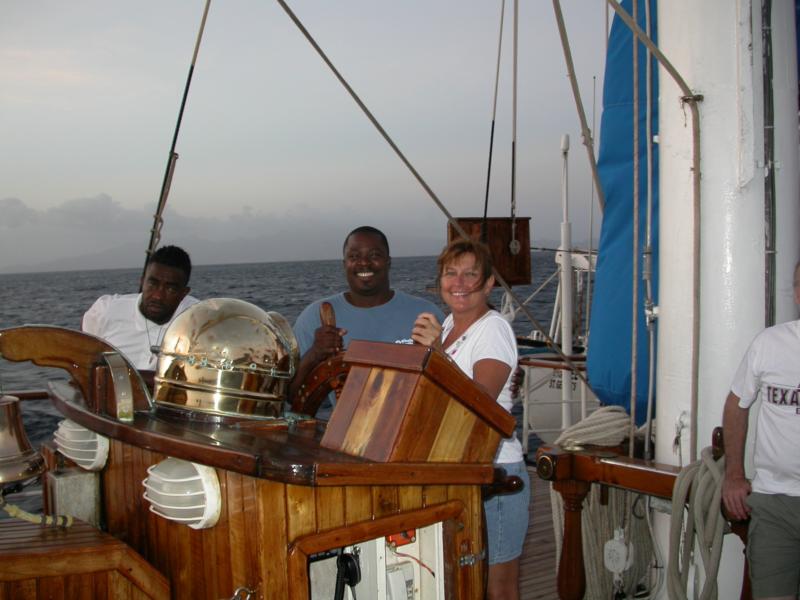 sailing in the Caribbean
