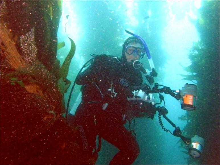 me doing UW photography in Catalina