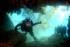 Diving in a cave at Catalina