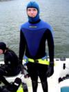 ScubaWill getting ready to do the Project Aware cleanup dive at Possum Kingdom Lake