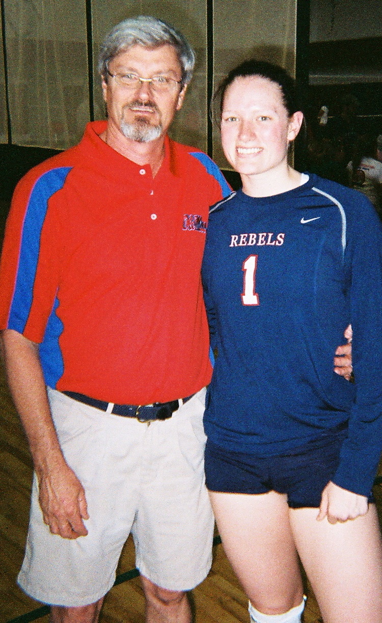 with my daughter at her college vball tourn....