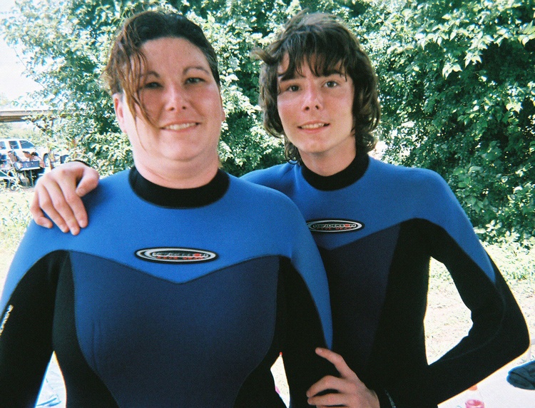 Scubamom and son, scubawill