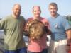 Richie Kohler, David Hoy and Me with David’s new porthole from the MS Rhein.