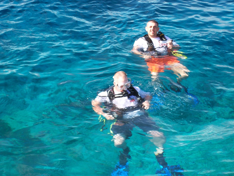 Joe and Rick—- Oil Slick, Bonaire