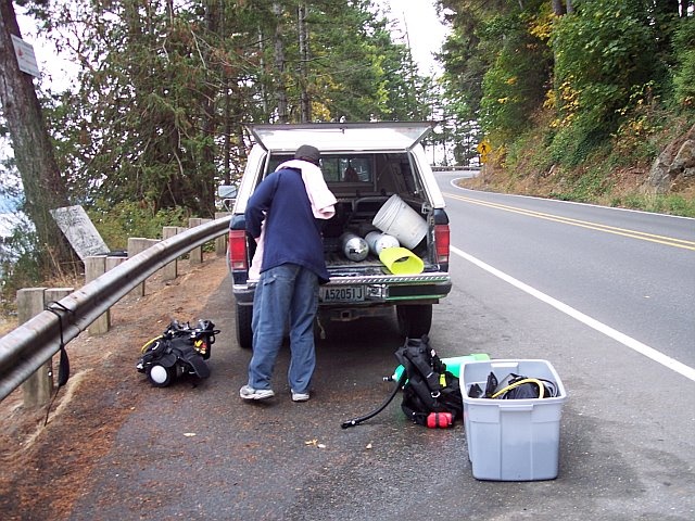 Getting ready at Octopus Hole 