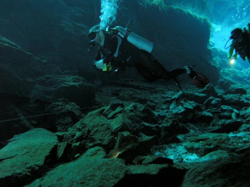 Matt at Cenote Chac Mool