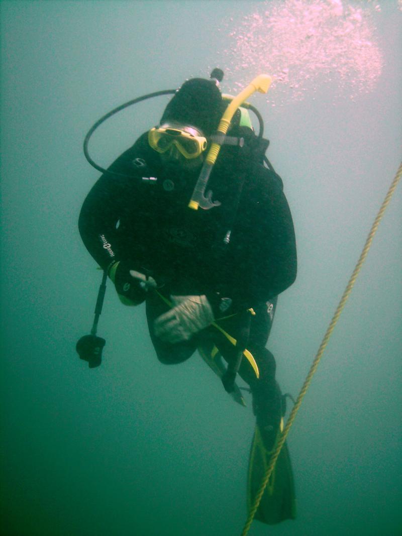 guy in lake Michigan