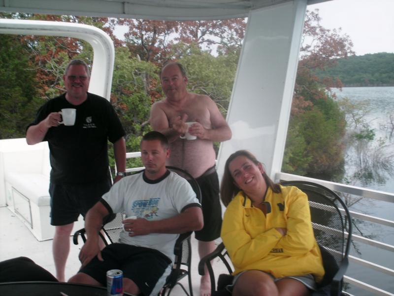 some of the folks on the houseboat