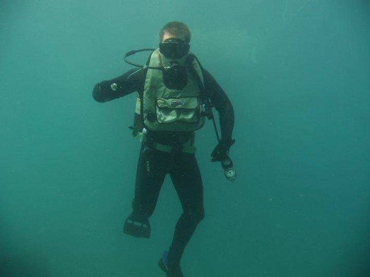diving with the old school gear