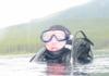 Me after diving the Habbakuk at Patricia Lake in Jasper, Alberta