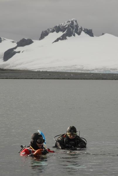 First dive in Antarctic