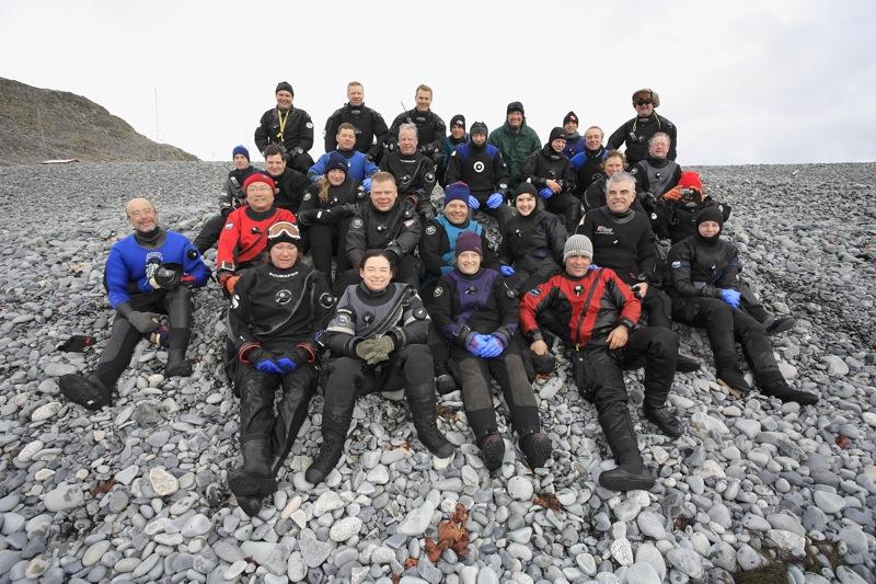 After the first dive in Antarctic