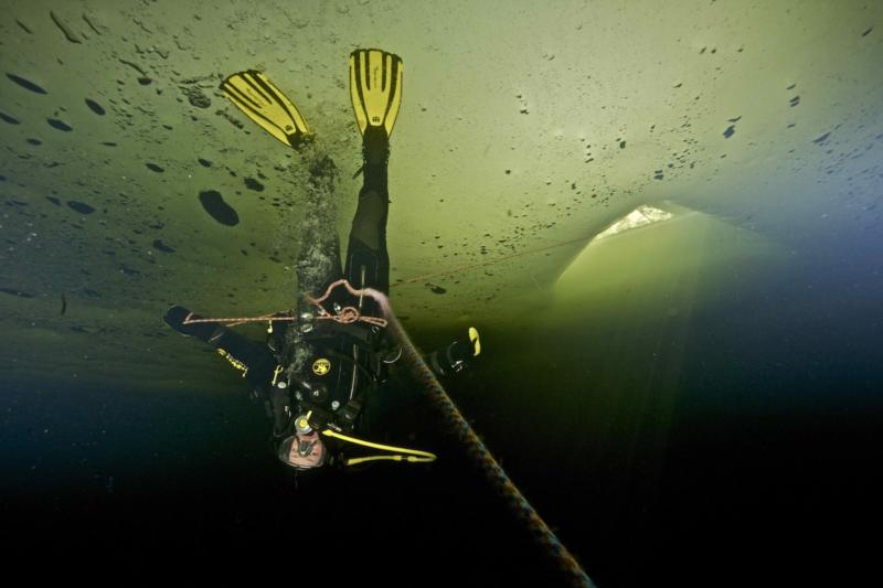 Ice Diving in Russian White Sea