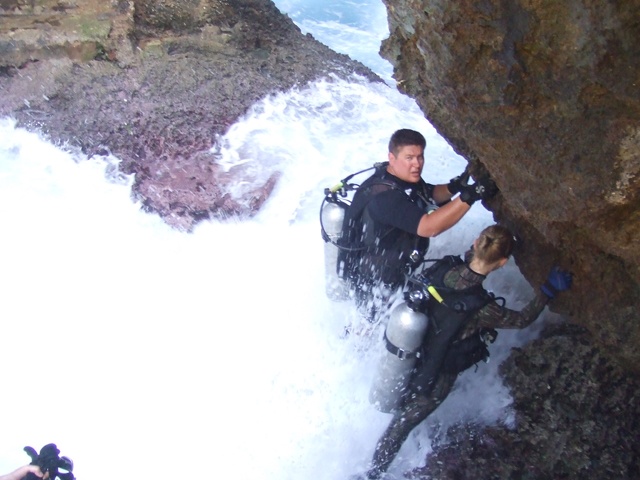 Entrance To Grotto Dive Site