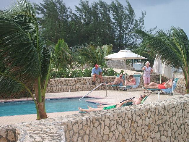 Ocean Side pool after Hurricane Palomo