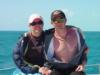 Me and My husband on a Blackbeard Ship the Morning Star