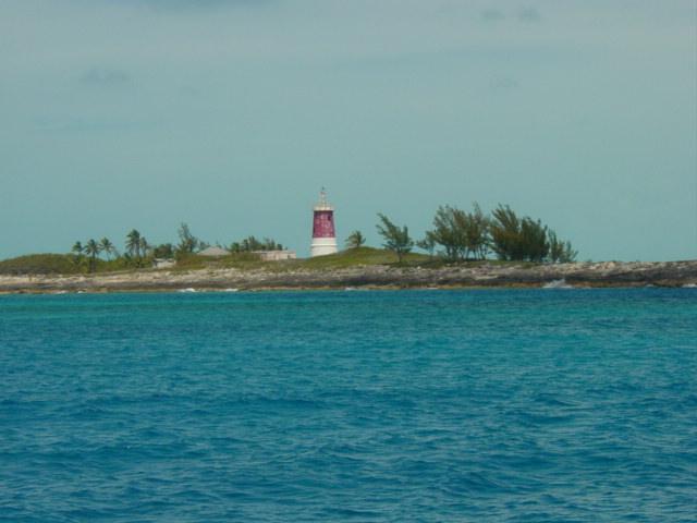 Lighthouse and an Island in the Bahamas