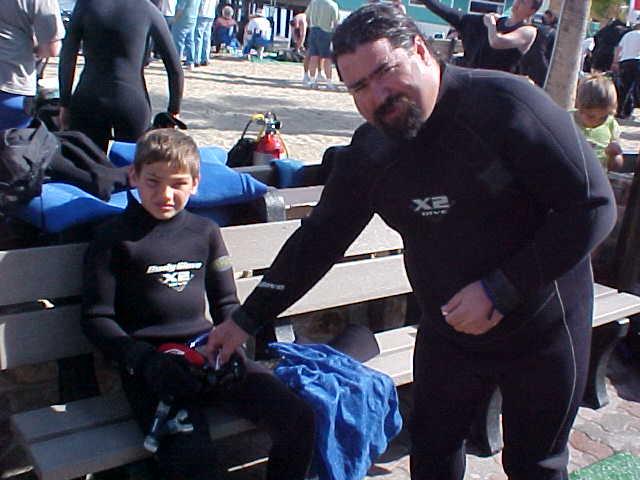 Bryan And Me Catalina Harbor Cleanup