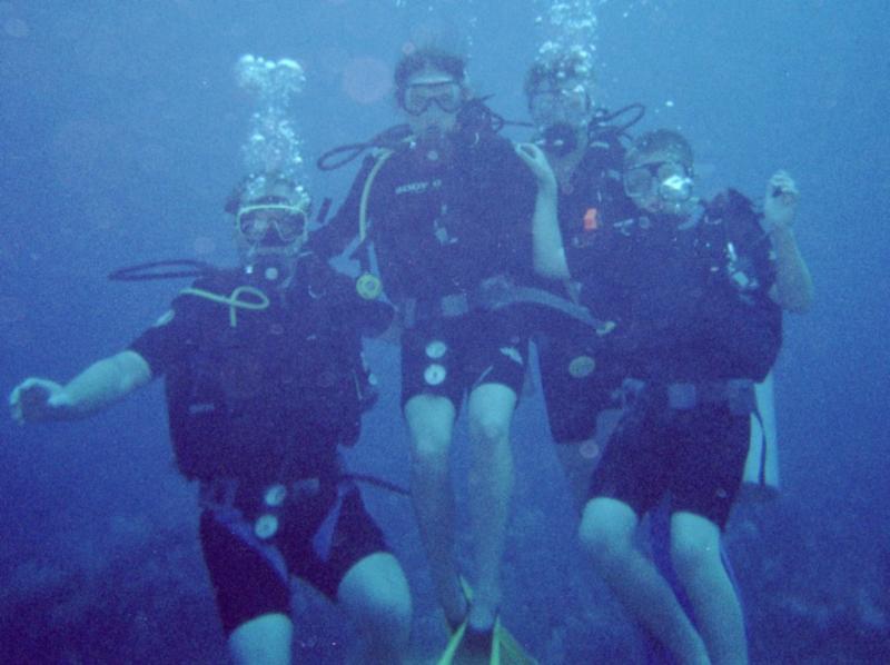 me my brother n law  and his kids in Akumal Mexico