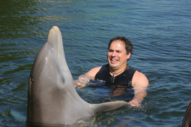 Jason Playing With Dolphins