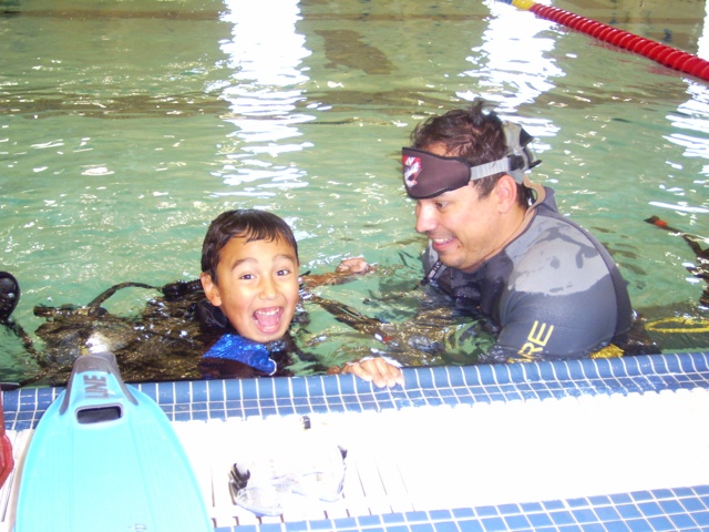 Teaching Ian to Scuba