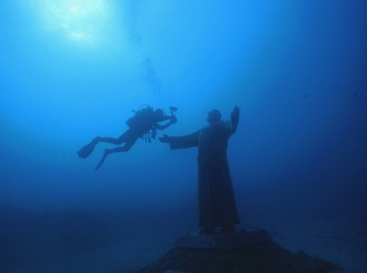 Italy, Tremiti Island - Padre Pio on 17m and my very good friend Rudi.