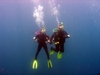 Me & Hubby diving Panama City Beach, FL