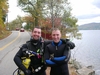 Thats me on the left, my buddy pat just made his 1st 100` dive