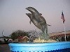 Fountain in front of hotel