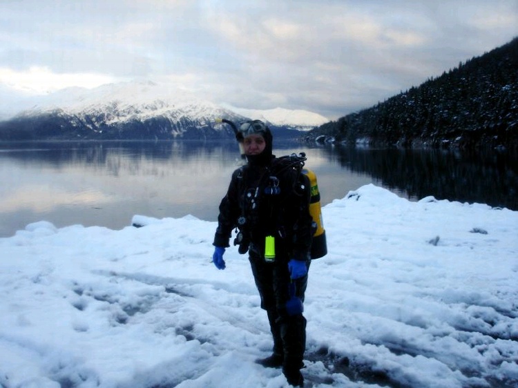 Diving in Whittier, AK