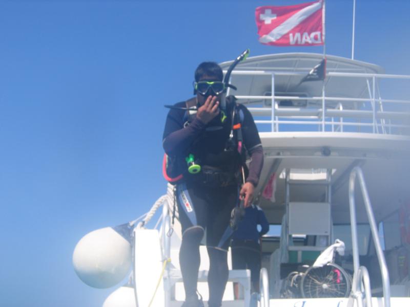 First dive Cayman Brac