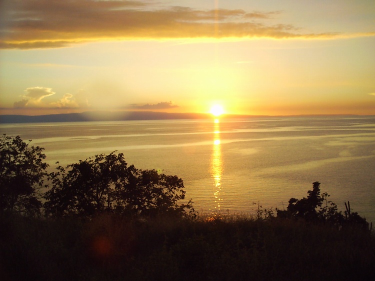 Sunset over LaGonave, Haiti. 