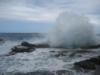 chilling in a big wave. maui.