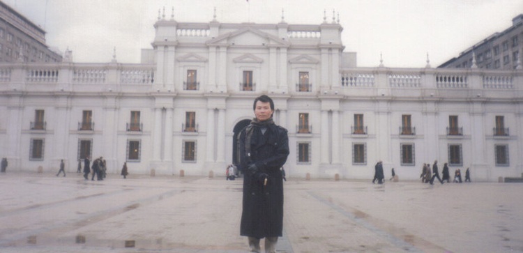At the Presidential palace of Chile