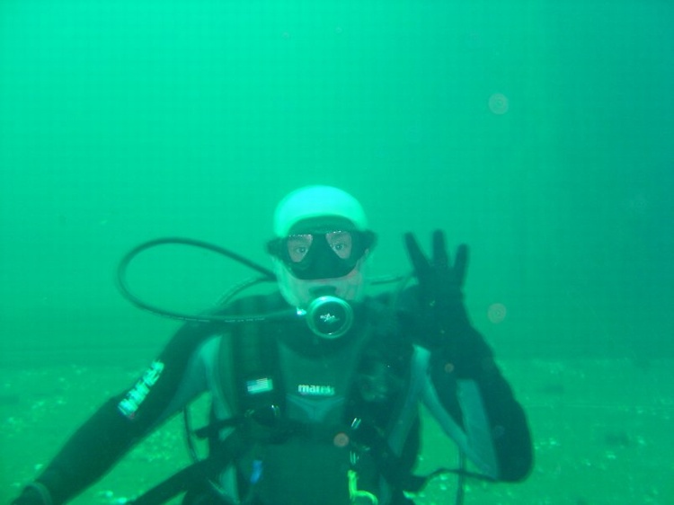 Me on the Flightdeck of the Oriskany. Yes, I know I look like a Glow Worm. :)