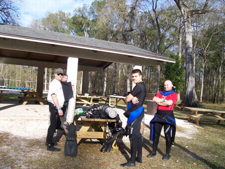 "The Boys" at Ginnie Springs. Feb 08