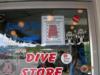 The new DiveBuddy.com sticker on the Dive Shop door at ABWA, Pelham, AL.