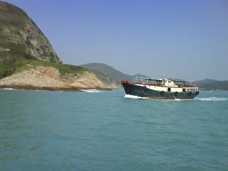 at the coral reefs near Sai Kung, Hong Kong