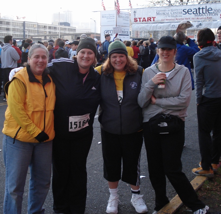 My 1/2 Seattle Marathon team... 13.1 miles