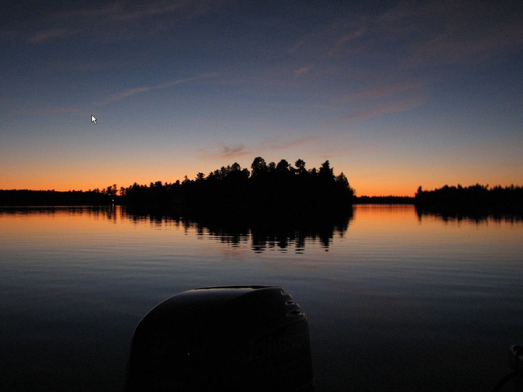 Sharbot Lake sunset.