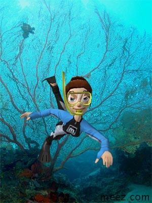 Full Cartoon Scuba Diver (Me)