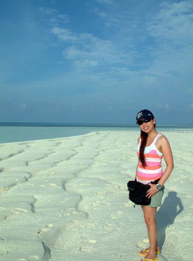 At the sandbar at Tubbataha