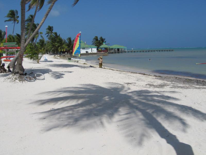 Beach across the street from Condo. San Pedro, BZ