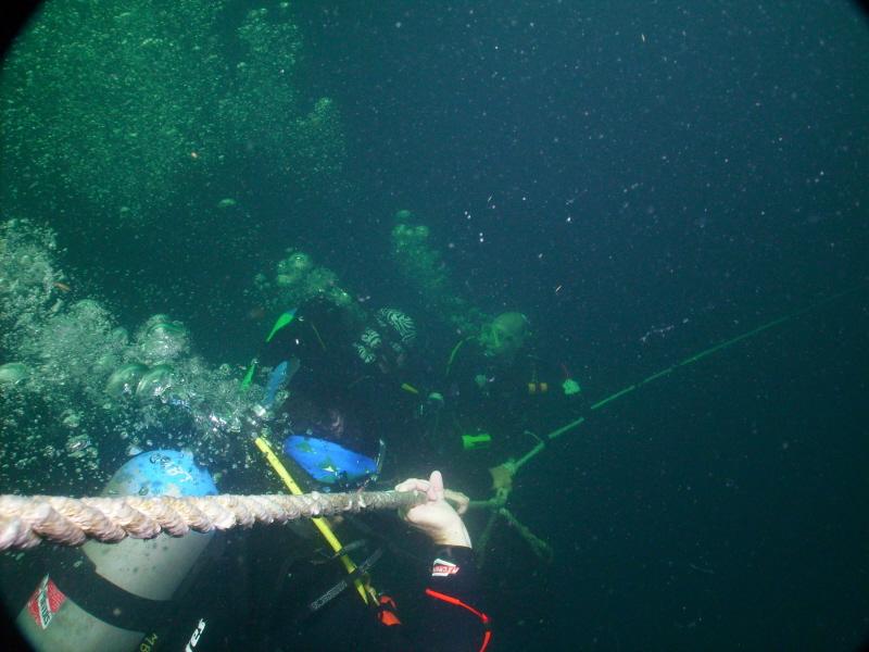 Pennant diving, 5 knot current, USS Oriskany - Fld June 08